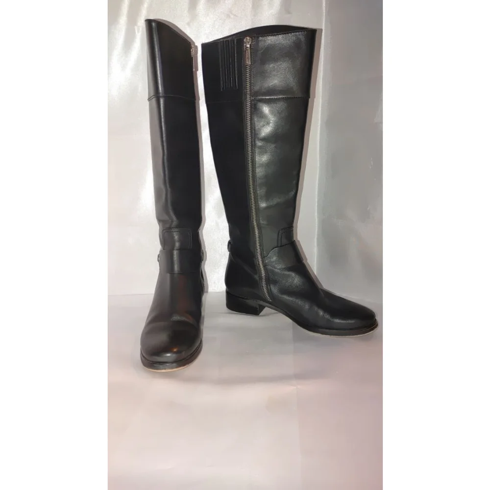 Michael Kors Fulton Harness Leather Boot Size 8M